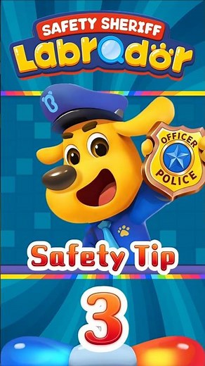Sheriff Labrador Safety Tip #3 - Only Eat Real Food | BabyBus Games