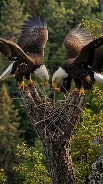 Watch Eagles Build a Massive Nest FAST | Timelapse