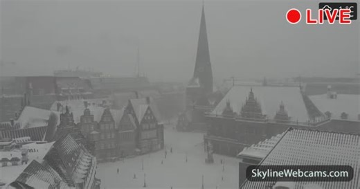【LIVE】 Web Kamera uživo Bremen - Marktplatz | SkylineWebcams
