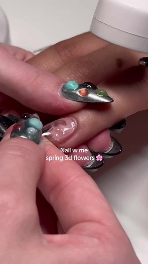 Spring 3D Flowers 🌸 | Nail Inspiration