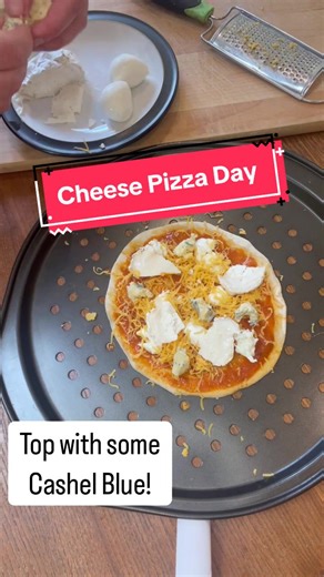 Celebrate National Cheese Pizza Day with the Ultimate Irish Four-Cheese Pizza! We’re taking it up a notch with a four-cheese pizza featuring some of Ireland’s finest cheeses on our Pizza da Piero mini sourdough base! 🧀 Macroom Buffalo Mozzarella 🧀 Knockanore Red Cheddar 🧀 Cooleeney Goat Cheese 🧀 Topped with Cashel Blue Simply layer these delicious cheeses on your Pizza da Piero base, pop it in a pre-heated oven at 250 degrees for 5-7 minutes (we love using Neven Maguire’s pizza oven tray for