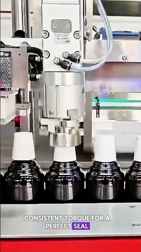 Servo-Tracking Torque Chuck Capping Machine for Mouthwash Bottle Cylinder Shaped Cap