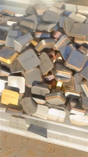 I'm working on removing the carbide and high-speed steel from the sorting boxes.