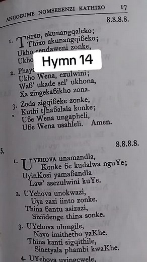 Hymn 14 Xhosa - Methodist Songs and Lyrics Download