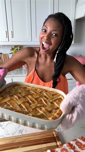 This Peach Cobbler is warm, sweet, and part of a tradition passed down through generations, shared in honor of Black History Month. 🍑✨Type PEACH and I'll drop the link in your DMs. | Grandbaby Cakes by Jocelyn Delk Adams