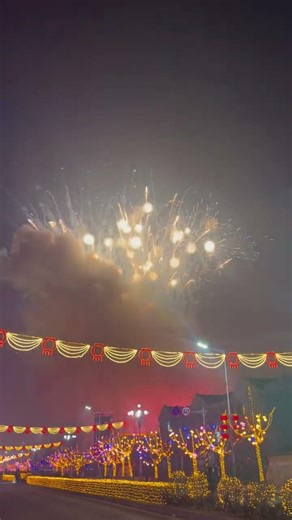 Fireworks sing to the stars in respect of the prosperous age. This is a good time on earth