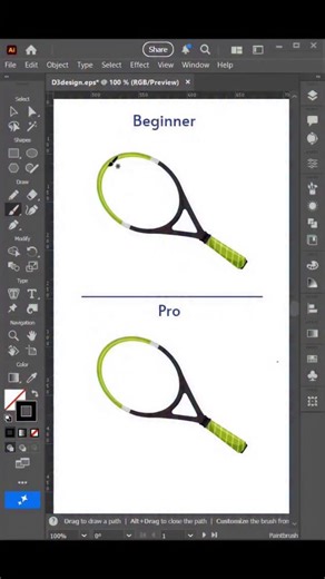 Daniel Zhus | design.blog on Instagram: "Beginners vs Professionals in Adobe illustrator💥 By @d3design.vn . . #graphicdesign #shorttutorial #adobe #fixthephoto #adobeillustratortutorial"
