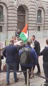 Palestinaaktivist attackerar riksdagsledamoten Jessica Stegrud (SD)