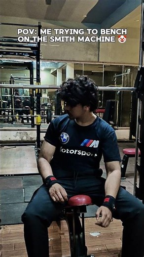 It took an hour to set up the bench 🤡 #gym #shorts