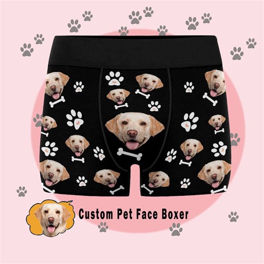 Custom Pet Face Boxer Briefs, Personalized Photo Underwear Gift - Etsy Australia