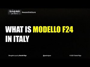 What is Modello F24 in Italy