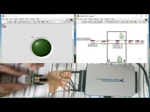 PIR sensor interfaced with NI USB 6001 DAQ card
