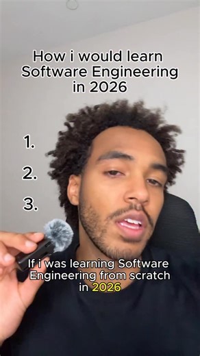 Bashiri | Become a Software Engineer on Instagram: "If I was starting software engineering from ZERO in 2026, this is exactly how I’d do it 👇 Most people waste months “preparing” instead of actually moving. Here’s the real playbook ⤵️ 1️⃣ Speed run the basics Pick Python or JavaScript. Easiest to learn. Biggest ecosystem. Fastest ROI. Learn just enough to build — not to feel smart. 2️⃣ Jump into AI way earlier than you think Even if your fundamentals aren’t perfect. AI is so good now it teaches