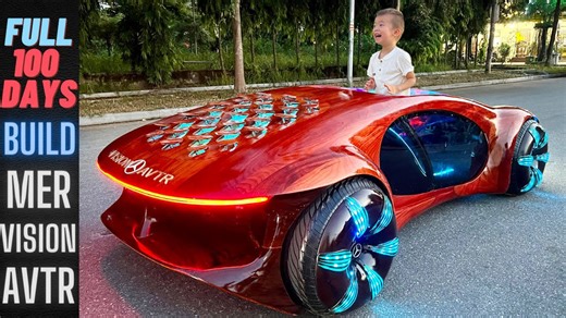 100 days building a Mercedes Vision AVTR for my son's birthday