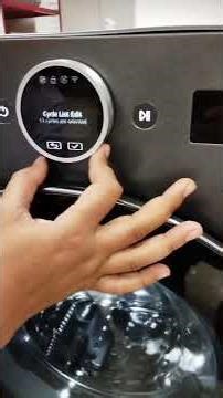 LG new model washing machine demo installation