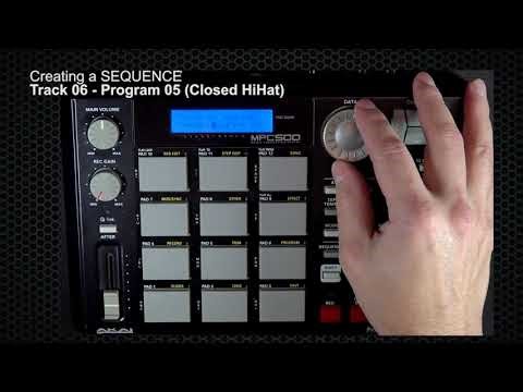 AKAI MPC500 - Creating a Sequence (Sounds Only)