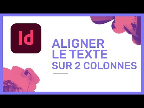 Indesign : aligner les lignes texte sur deux colonnes