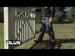 Assembly instruction for the fittings of a garden gate