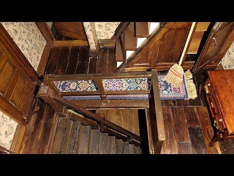 How to make Miniature STAIR RAILS from Scraps-ROOMING HOUSE DOLLHOUSE