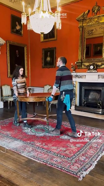 The joy of putting it all back together.💪🎨 We are fully open to welcome visitors on a guided tour of Malahide Castle.🤩 #fulltours #ConservationWorks #heritage #history #visitorexperiences #DiscoverDublin #SurprisingDublin #rehang #irishhistory #builtheritage #greatirishinteriors #lovefingal #guidedtours #fyp