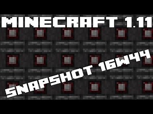 Minecraft 1.11 Snapshot 16w44a - Community feedback & Observer Changes