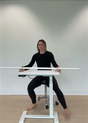 Seated Lat / Shoulder External Rotation Stretch