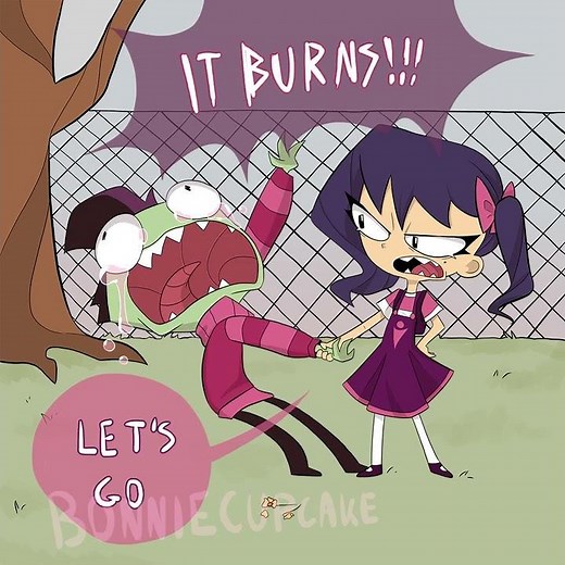 hold my hand.now!! invader zim oc animatics