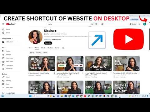 How To Create Shortcut of Website on Desktop