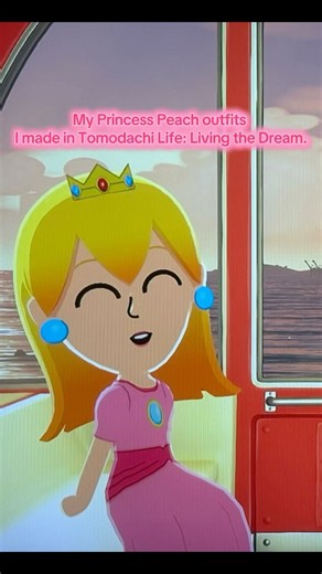 My Princess Peach outfits I made in Tomodachi Life: Living the Dream (reupload…)
