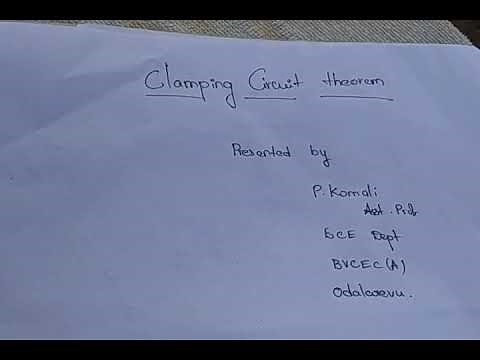 Clamping Circuit Theorem