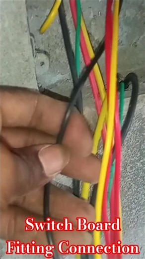 Switch Board Connection Wire 👷 😄#shorts #electrical #wiring #mcb #wire