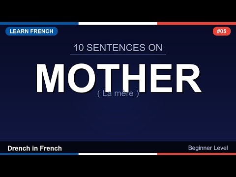 Learn French: MOTHER Vocabulary 🇫🇷 | Beginner Lesson #05 | Drench in French