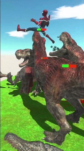 SUPERHEROES VS T-REX DINOS - Animal Revolt Battle Simulator #arbs #battlesimulator #game #games