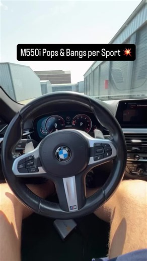 BMW M550i Pops & Bangs per Sport!💥 #fyp #m550