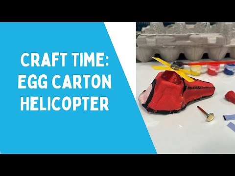 Make an Egg Carton Helicopter Craft Activity
