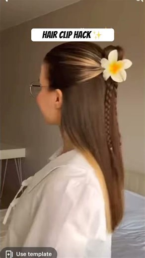 Hair clip hack✨ #viral #hairstyles #shorts #ytshorts #hack