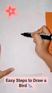901K views · 4.8K reactions | Easy Steps to Draw a Bird  My daughter's drawing ❤️ #drawing #fblifestyle #fbreels | Febbie Milloroso | Facebook