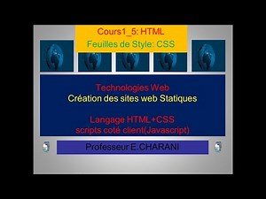 Cours1_5_HTML: Programmation Web| Sites Web Statiques| HTML | CSS| Scripts Côté Client