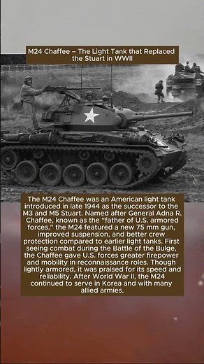 M24 Chaffee – The Light Tank that Replaced the Stuart in WWII
