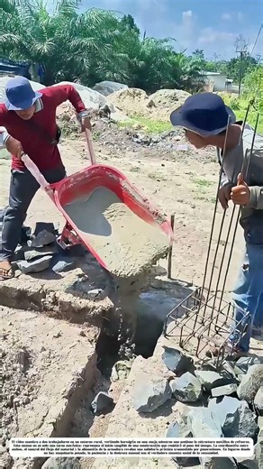 Vertido de hormigón con precisión: Cómo dos manos construyen la base del futuro