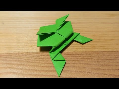 How to Make Origami JUMPING Frog 🐸 in Only 3 Minutes | Easy & Fun Paper Craft for Kids