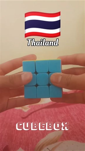Thailand Flag on Rubik’s Cube 🇹🇭😳#shorts#cubing