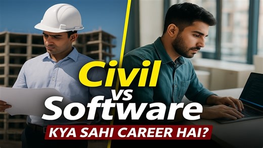 Learning Civil Technology on Instagram: "Civil Engineer  vs Software Engineer  - Which is Best | Salary, Growth & Future Career Comparison"