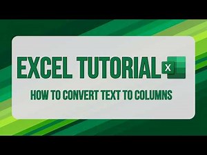 How to convert text to columns in Microsoft Excel