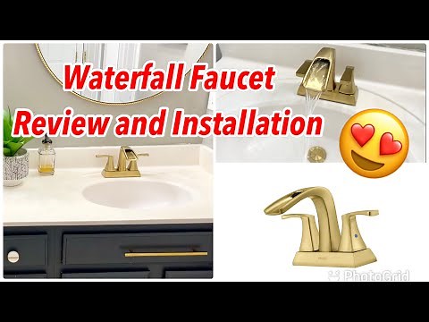How To Install Waterfall Bathroom Faucet | Review and Installation | PARLOS