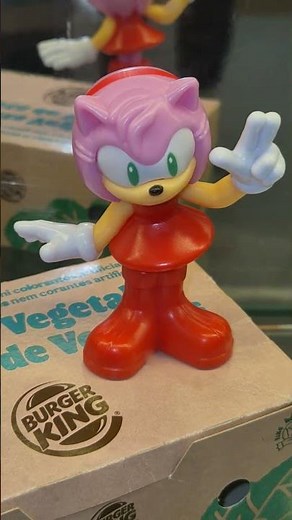 Sonic the hedgehog AMY ROSE burger king figure #shorts