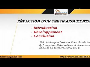 quels sont les étapes à suivre pour bien rédiger un texte argumentatif