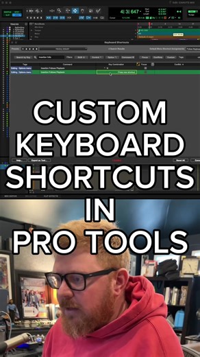 Here’s my top 3 custom keyboard shortcuts in Pro Tools. Get in the comments and let me know which ones you’ve added! #protools #audioengineer #producer #productiontips #shortcuts