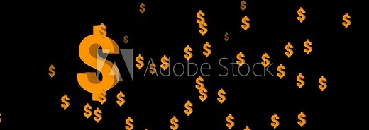 USA Dollar signs Falling down animation, Currency sign falling, Currency falling, Rain of USD Symbols icon, USA dollar symbol falling, 3D 4K animation, Falling dollar symbol, Looped animation