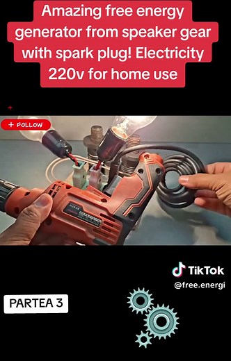 Free Energy Generator from Speaker Gear Explained